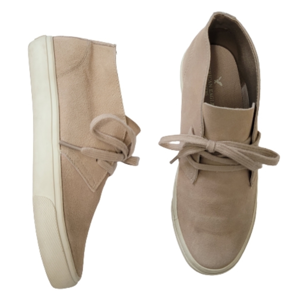 American Eagle Outfitters AEO Blush Pink Suede Casual Sneakers